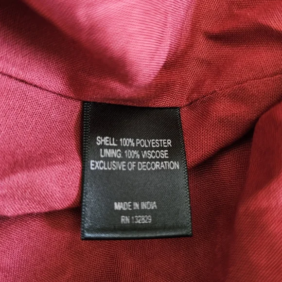 HOUSE OF HARLOW 1960 X Revolve Mika Kimono Mini Dress In Burgundy SZ Large - Picture 10 of 11